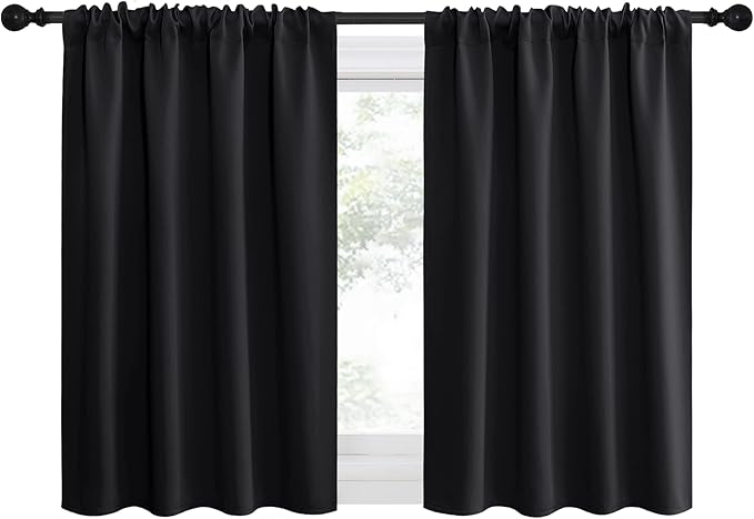 NICETOWN Halloween Kitchen Window Curtains Over Sink, Energy Smart Decoration