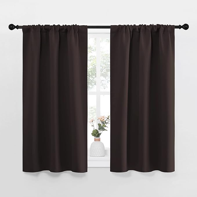 NICETOWN Kitchen Curtains, Short Blackout Curtains & Drapes, Energy Smart Noise