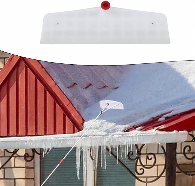 Roof Snow Shovels Portable Telescopic Snow Sweeper Snow Cleaning Tool Snow Removal Tool Snow Rakes for Farm Greenhouse Garden, Type E