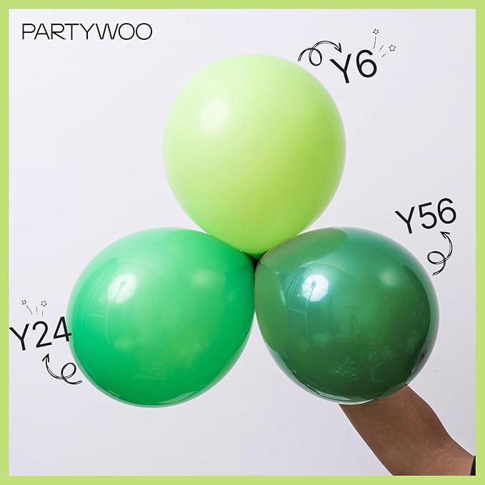 PartyWoo Lime Green Balloons 50 pcs 5 Inch Small Mini Neon Yellowish Light Green Latex Balloons for Graduation Halloween Safari Summer Weddings Baby Showers Birthday Party Decorations Green-Y6