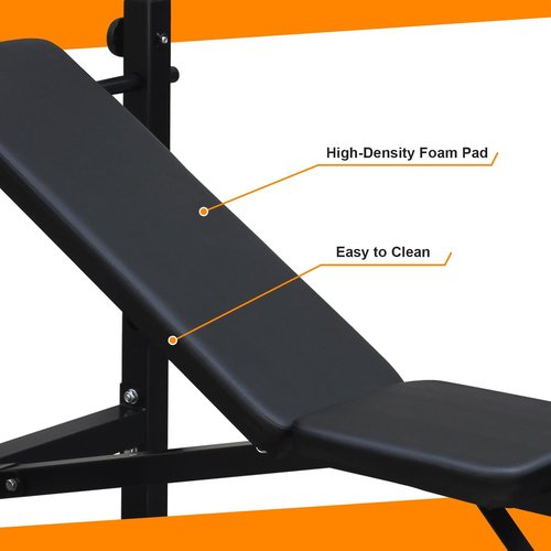 Olympic Adjustable Weight Bench Set,Bench Press With Squat Rack, Olympic Weight Bench for Home Gym, Workout Bench With Preacher Curl Pad and Leg Developer