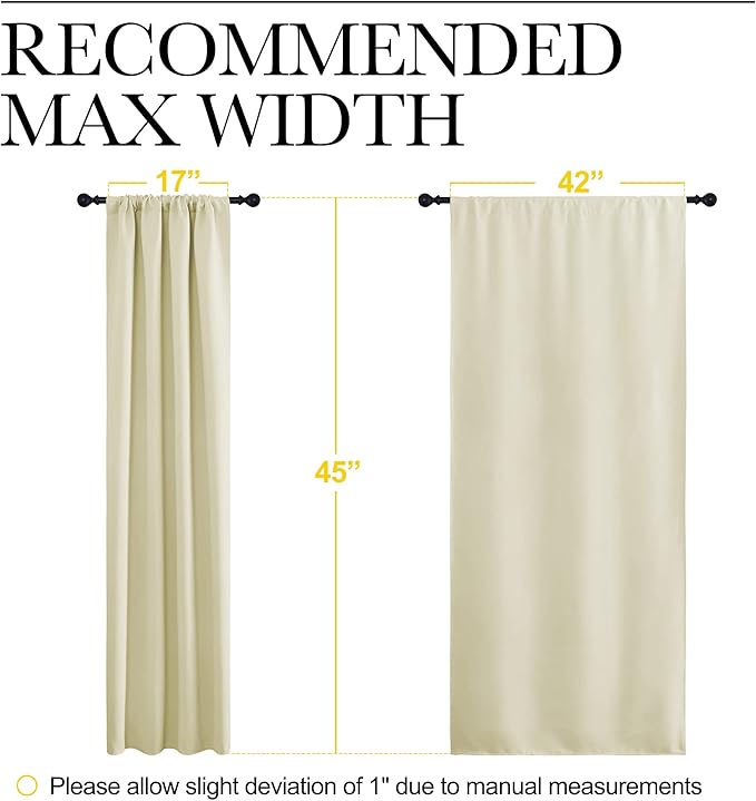 NICETOWN Blackout Curtains for Bedroom, Home Decorations Thermal Insulated