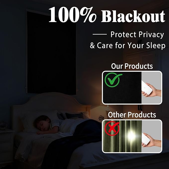 No-Sew 100% Blackout Shade