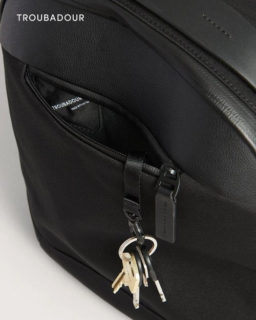 Troubadour Apex Mini - Premium 9.5L Ultra-Compact Everyday Bag - Ergonomic & Weatherproof - Black