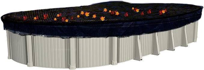 In The Swim 15' x 30' Oval Leaf Net Cover for Above Ground Swimming Pools - Removes Leaves, Sticks, and Small Debris from Your Winter Cover