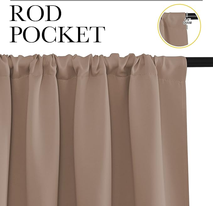 NICETOWN RV Blackout Curtains for Camper Windows, Window Treatment Thermal