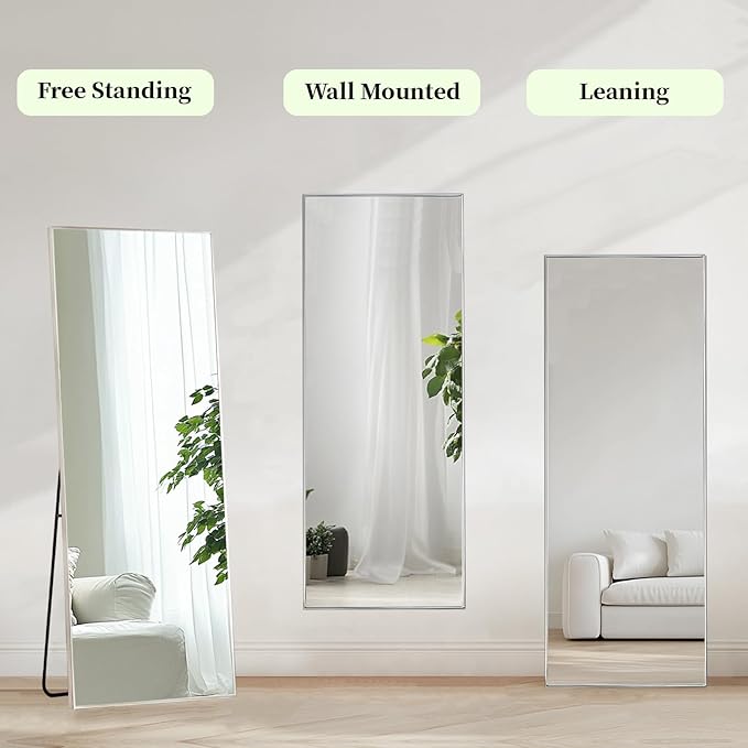 Sunniry Full Length Mirror 56x16 inch, Stand Up Mirror