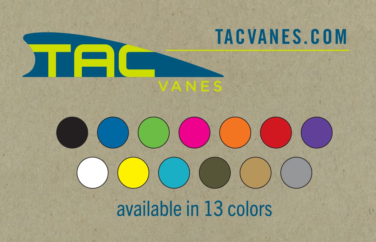 TAC Vanes 2" Summit Arrow Vanes | Archery Fletching for Compound & Crossbow | Durable, Lightweight, High Accuracy, Orange 36 Pack
