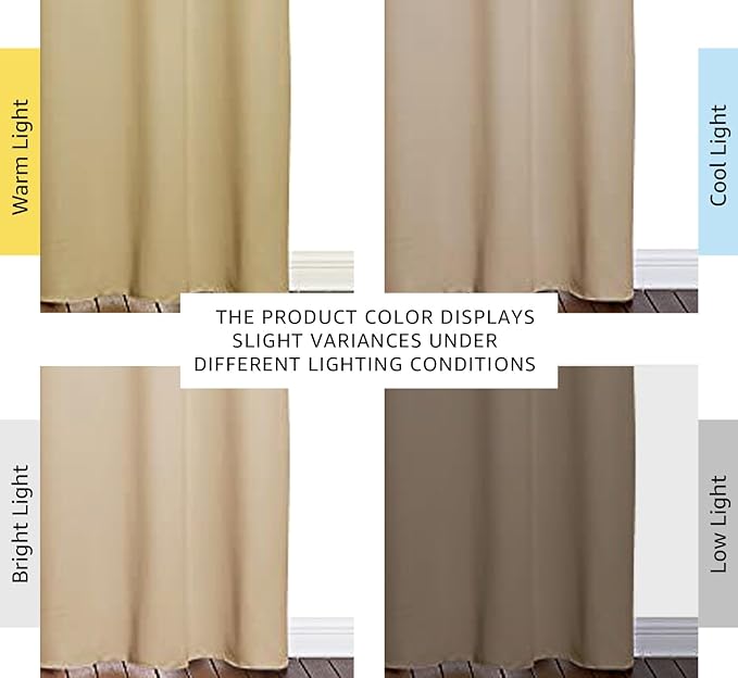 NICETOWN Thermal Insulated Eyelet Top Room Darkening Panels/Curtains/Drapes