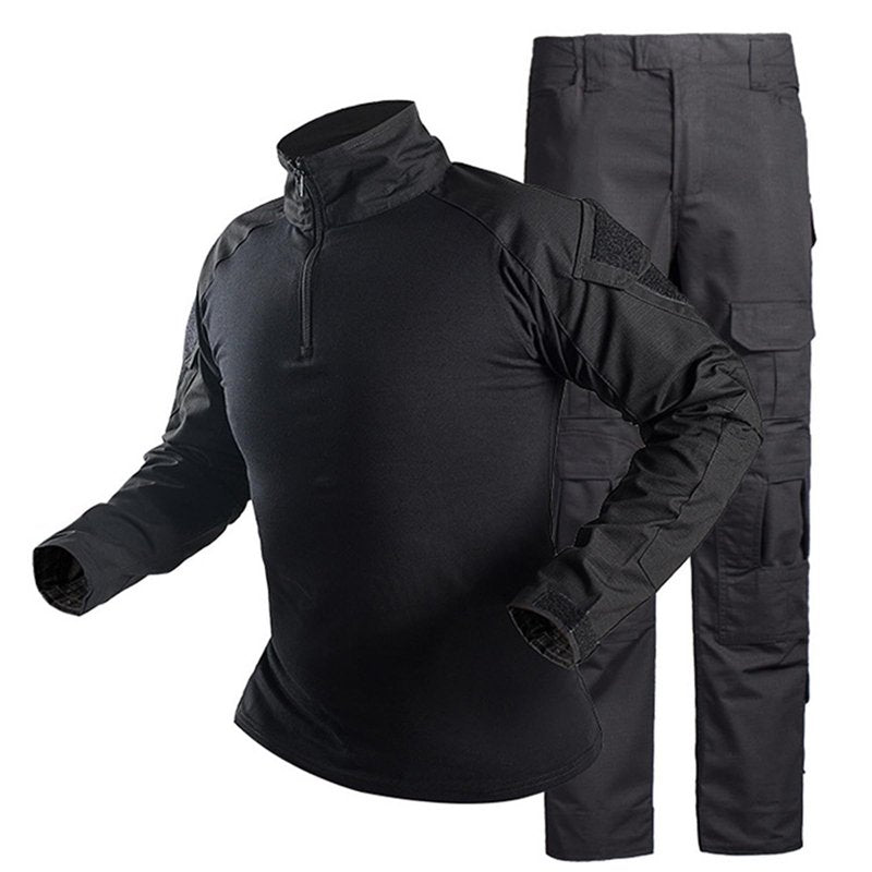 Mens Tactical Suit G2 Military Apparel Set Quick-Dry Hunting Paintball Gear Uniform Combat Shirt and Pants for Men Black XL