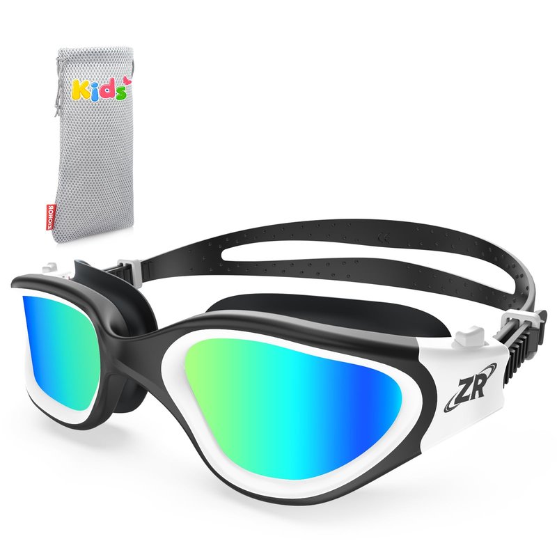ZIONOR Kids Swim Goggles, G1 MINI UV Protection Anti-Fog Polarized Swimming Goggles for Age 6-14