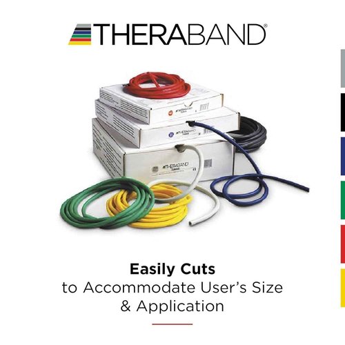 Extra Heavy THERABAND Resistance Tubes - 48 Inch Latex Elastic for Exercise & Rehab