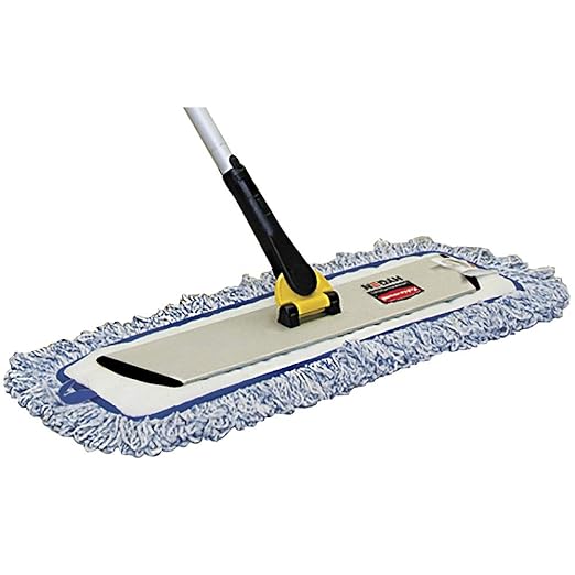 Rubbermaid Commercial Products HYGEN Microfiber Quick-Connect Mop Frame 17 inch Silver for Janitorial/Professional/Industrial Cleaners for Heavy-Duty Floor Cleaning/Mopping/Dusting