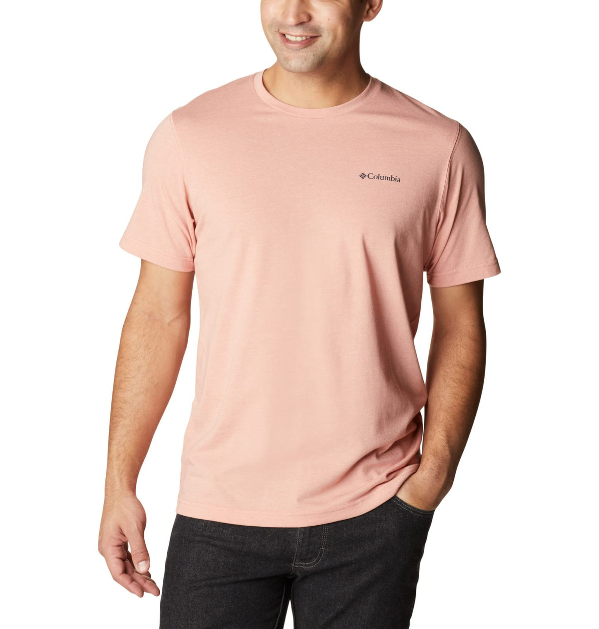 Columbia Men's Thistletown Hills Short Sleeve, Dark Coral Heather, XX-Large