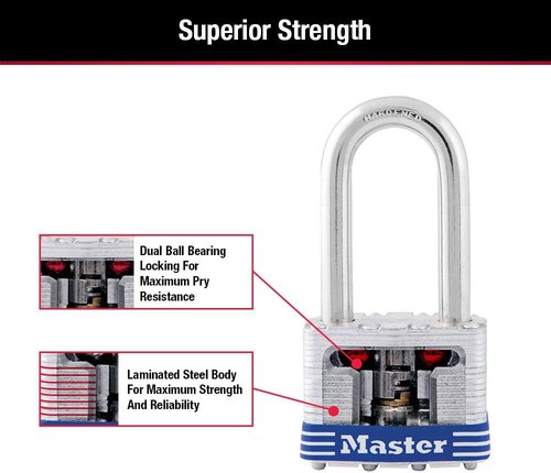 Master Lock Outdoor Padlock - Durable Security with Key Access | 1 Pack