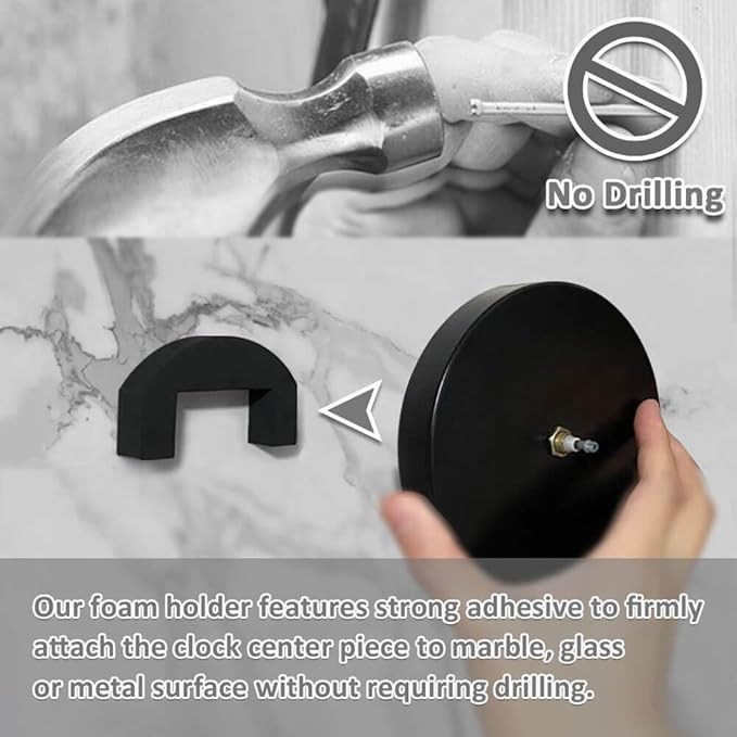 Mintime Modern Frameless DIY Wall Clock Large 3D Wall Watch Mirror Numbers