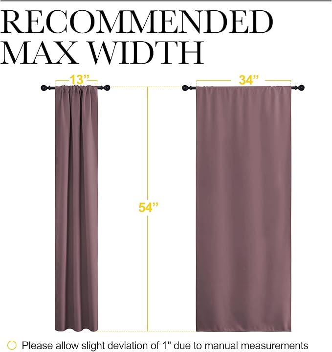 NICETOWN Kitchen Curtains, Short Blackout Curtains & Drapes, Home Decoration