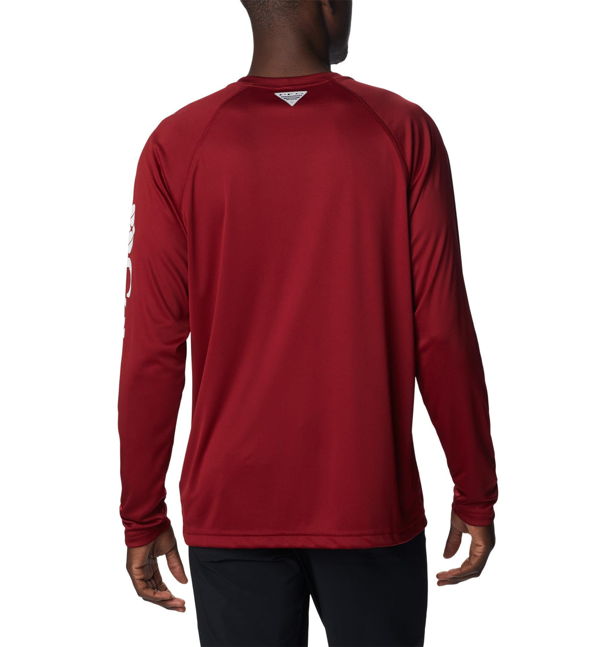 Columbia Men's PFG Terminal Tackle Long Sleeve Fishing Shirt, Beet/White Logo, X-Large Tall