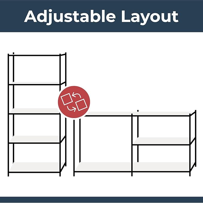 180cm x 120cm x 40cm, Blue 5 Tier (175KG Per Shelf), 875KG Capacity Extra Wide Garage Shed Storage Shelving Unit, 5 Year Warranty