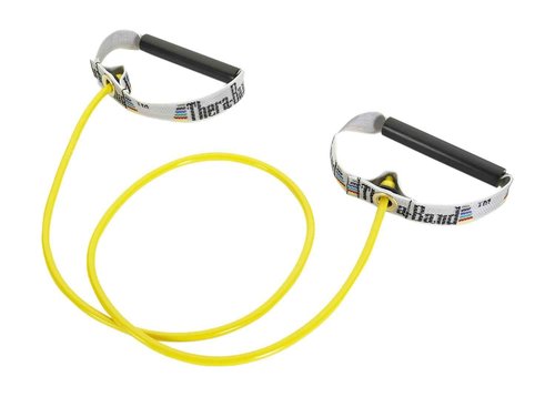 Extra Heavy THERABAND Resistance Tubes - 48 Inch Latex Elastic for Exercise & Rehab