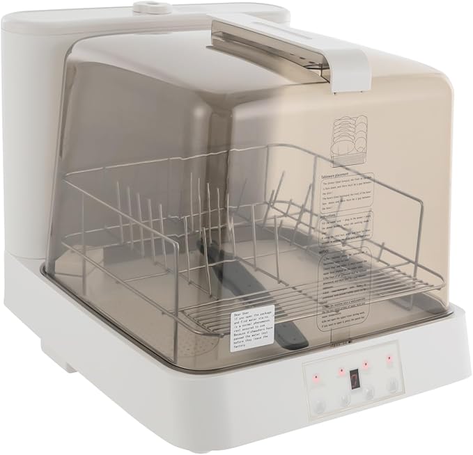 Portable Countertop Dishwasher, Automatic Dishwashing w/6 Programs & 5L Tank, Tabletop Small Dishwasher for Apartments & RV, 3 Washing Programs, 360° Dual Spray, 149℉ High-Temp& Air-Dry Function