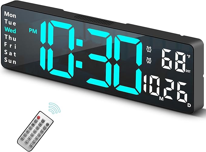 Digital Clock, Digital Wall Clock