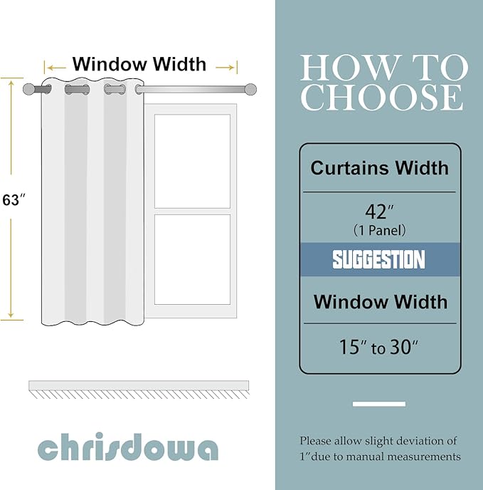 ChrisDowa Grommet Blackout Curtains