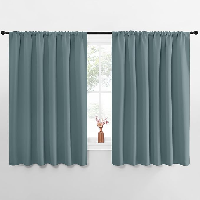 NICETOWN Blackout Curtains for Bedroom, 1 Pair, 70 by 63-inch, Window Treatment