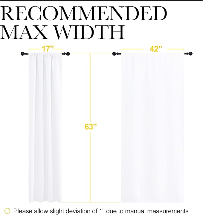 NICETOWN Bedroom Curtains