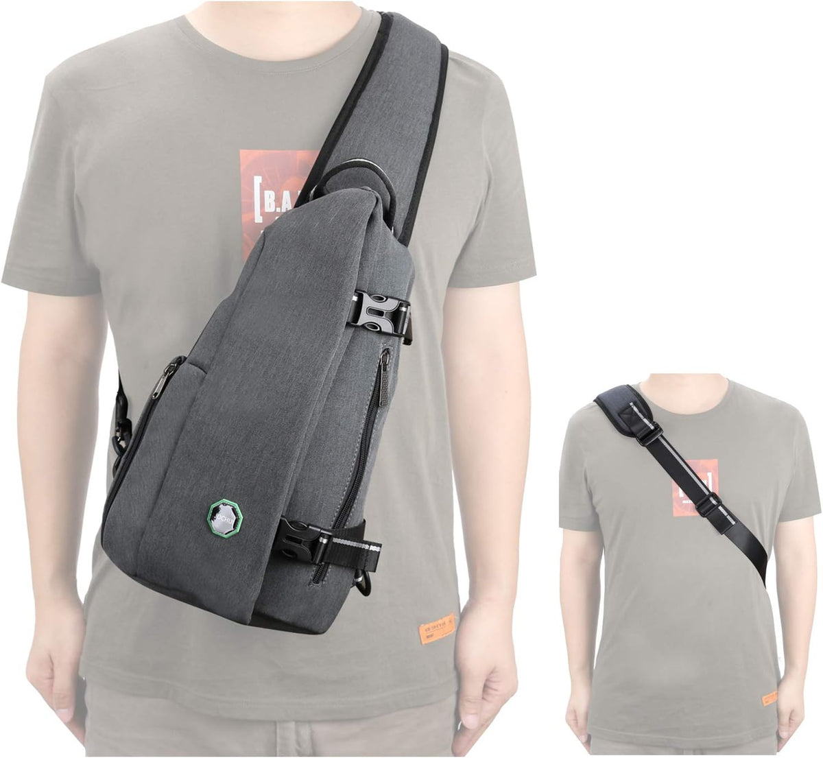 Small Crossbody Sling Bag - Versatile Shoulder Backpack for Everyday Use