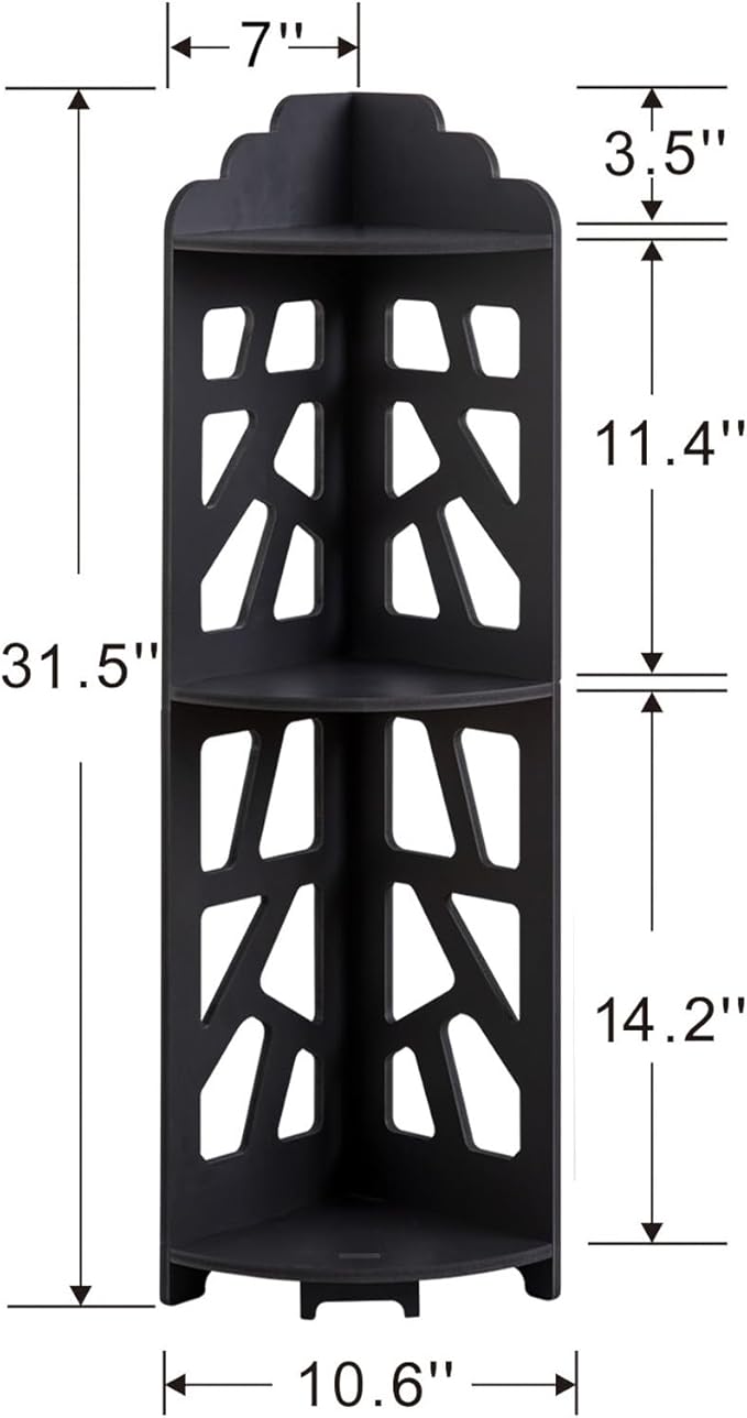 J JINXIAMU Corner Shelves, Corner Shelf Stand Waterproof Great