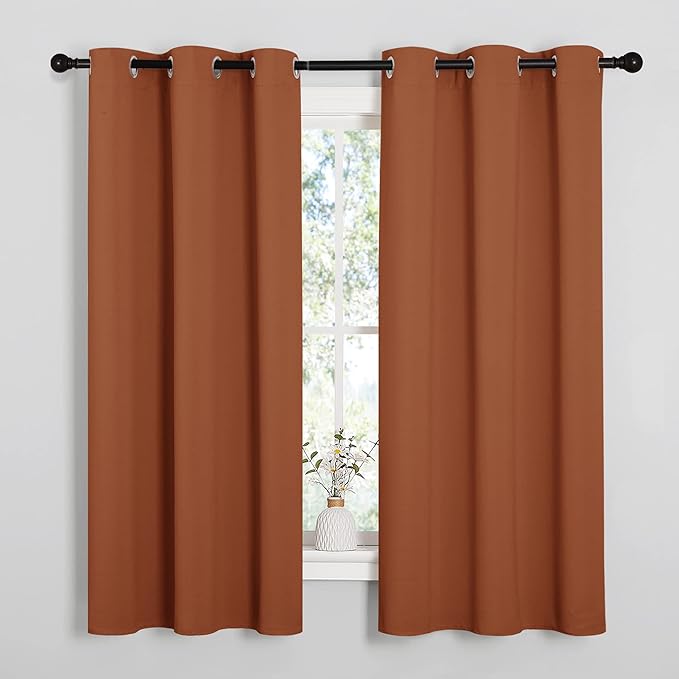 NICETOWN Bedroom Curtains 63 inches Long, Privacy and Thermal Insulated