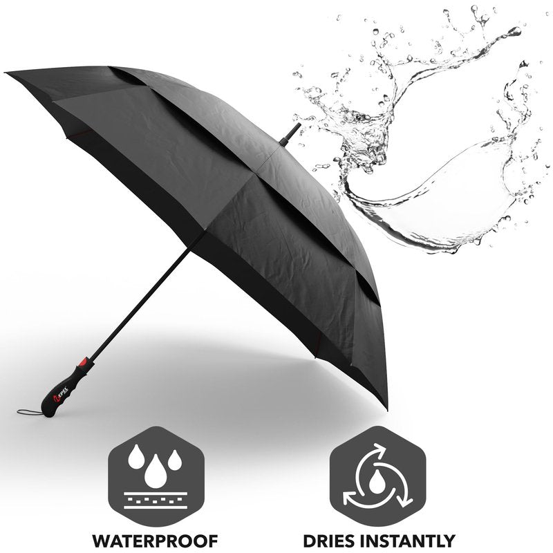 Repel Umbrella Windproof Travel Umbrellas for Rain - Easy Auto Open Close, Durable & Compact Umbrella, Strong Fiberglass Frame, Waterproof Canopy - Backpack, Purse, Portable Umbrella for Travel