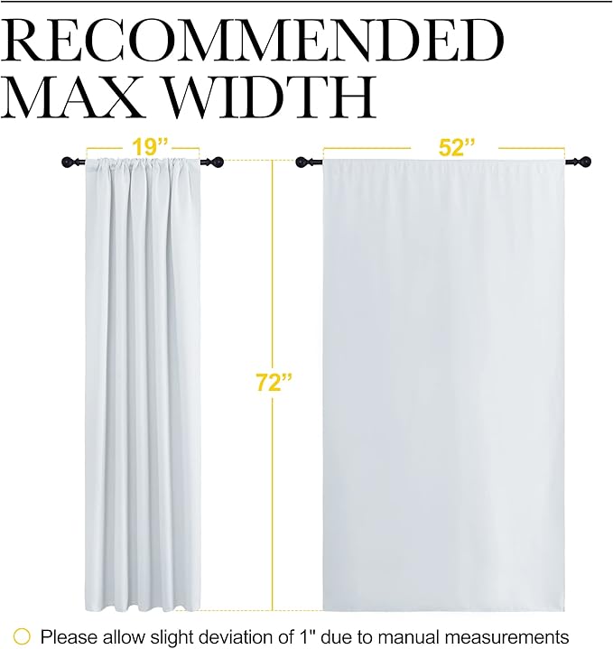 NICETOWN Bedroom Window Curtain Panels
