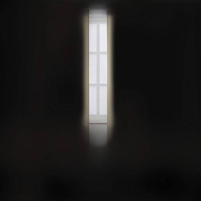 LEMOMO Beige Blackout Curtains 34 x 54 Inch Length/Set of 2 Curtain