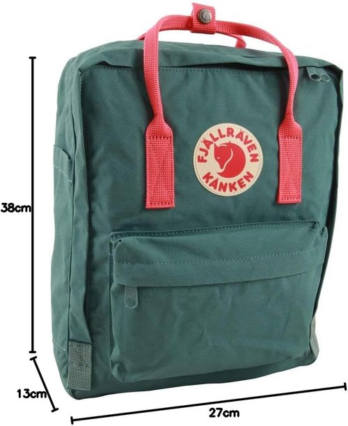 Fjällräven Kånken Backpack - Frost Green & Peach Pink - One Size, Durable & Stylish