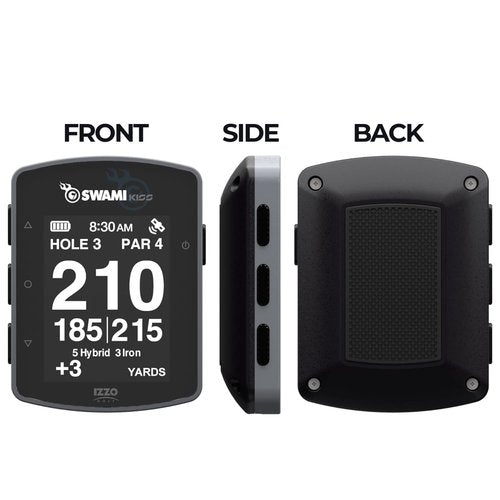 Swami KISS 2.0 Handheld Golf GPS Ragnefinder with Integrated Magnets - Grey