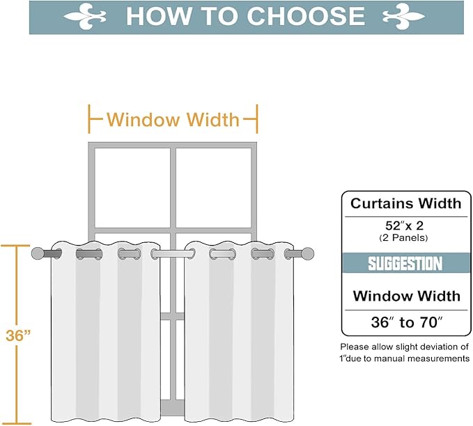 ChrisDowa Small Window Curtains