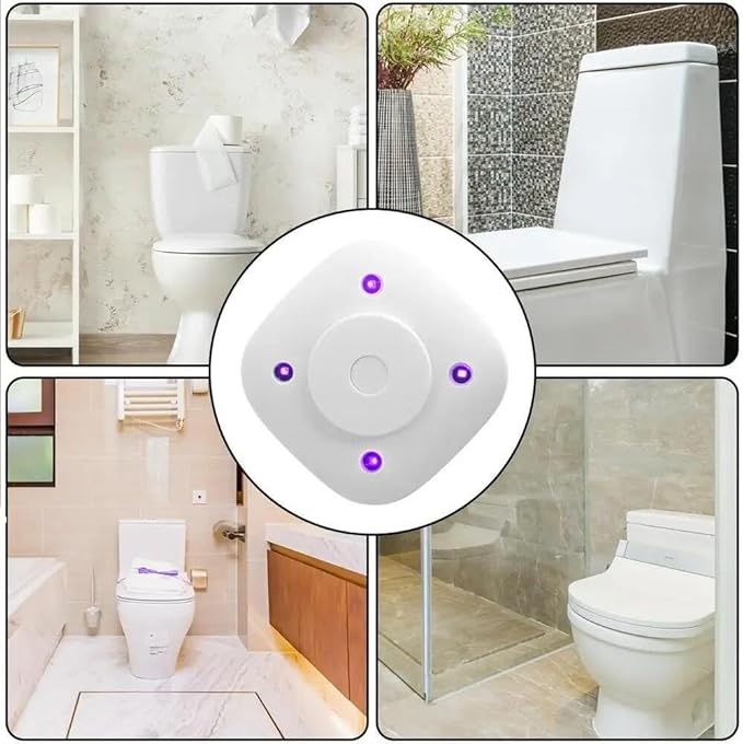 Toilet Lid Clean Lights,Toilet U V Lights for Toilet Seat,Toilet Night Light, Toilet Bowl Light, Motion Sensor Activated LED Night Light (3pack)