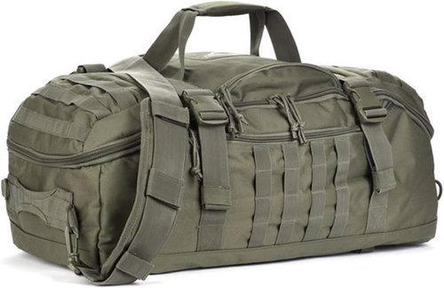 Miramrax Tactical Duffle Bag | Large Travel Backpack for Men - 25L Gym & Overnight Use (Green)