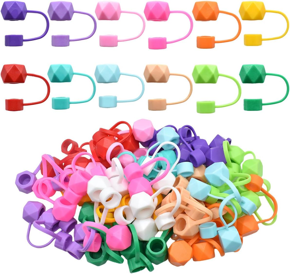 Stanley 26 PCS Straw Covers - 10 MM Toppers for 30 & 40 Oz Tumblers | Essential Cup Accessories