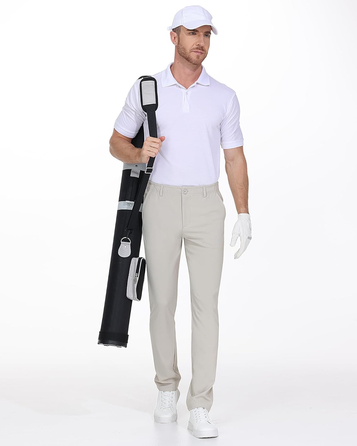 Skiennix Men's Golf Pants - Lightweight Stretch Dress Trousers | Business Casual Slacks with Pockets (30"/32"/34")