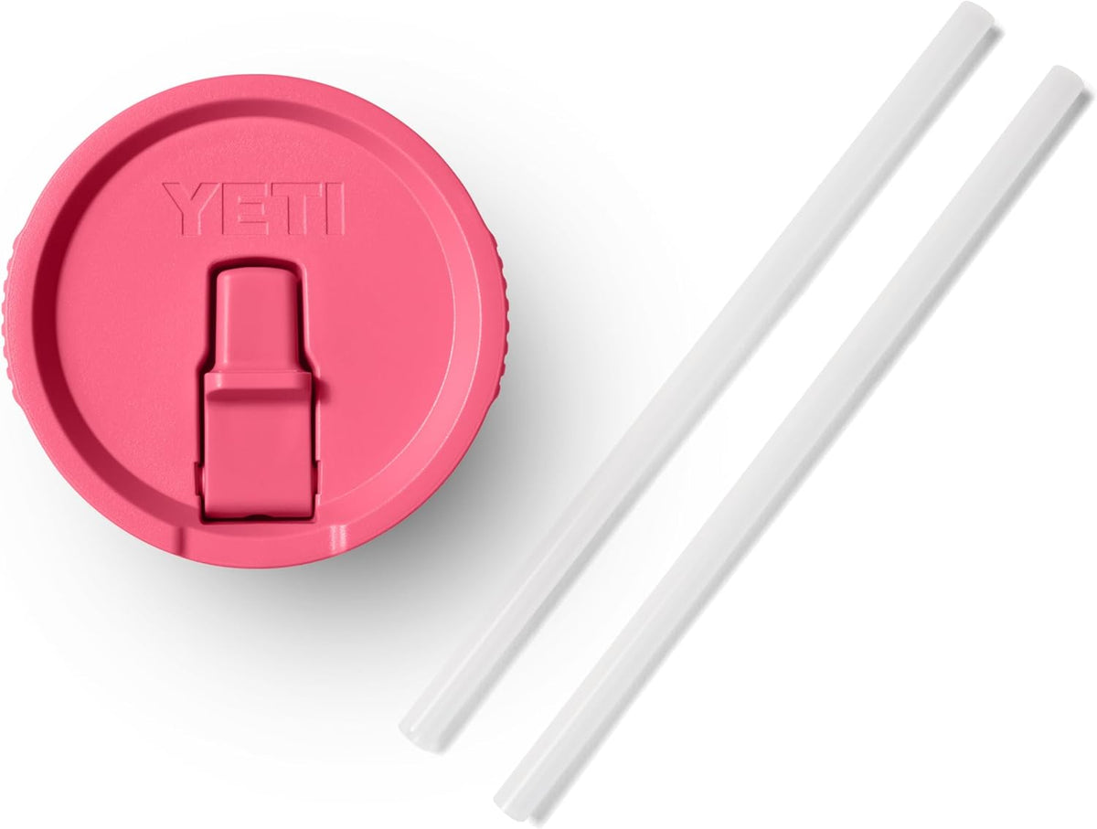 YETI Rambler 30 oz Travel Mug - Tropical Pink with Straw Lid for Ultimate Hydration
