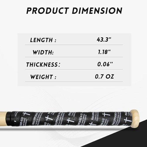 Christian Cross Baseball Bat Grip Tape - 2 Pack | 1.5mm Precut Full Adhesive Non-Slip Design