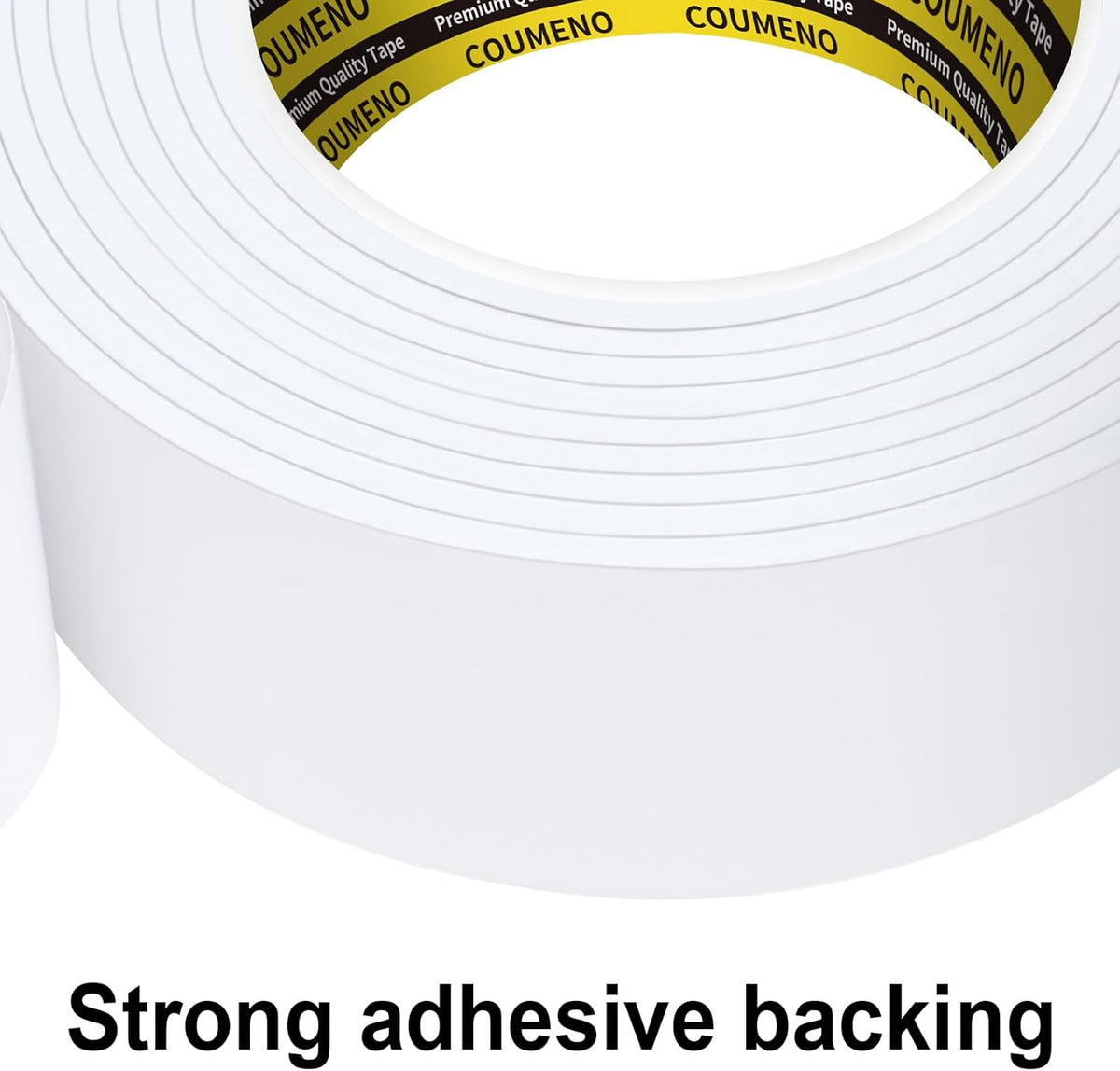 2 Pack Single-Sided Adhesive White Foam Tape 1.2inX16.4FT Single-Sided Sealing Strip Foam Pad Sponge Tape Window Weatherproof, Self-Adhesive Insulation Sealing Tape