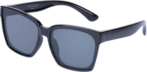 COCOSAND Kids Sunglasses - Polarized UV 400 Protection | Retro Square Design for Ages 5-12