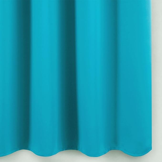 LEMOMO Blackout Curtains 52 x 90 Inch Long Teal Curtains Set of 2 Panels Room
