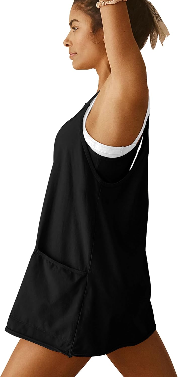 VIUTIL Women's Athletic Dress - Built-In Shorts & Spaghetti Straps | Hot Shot Mini Dress for Summer 2026