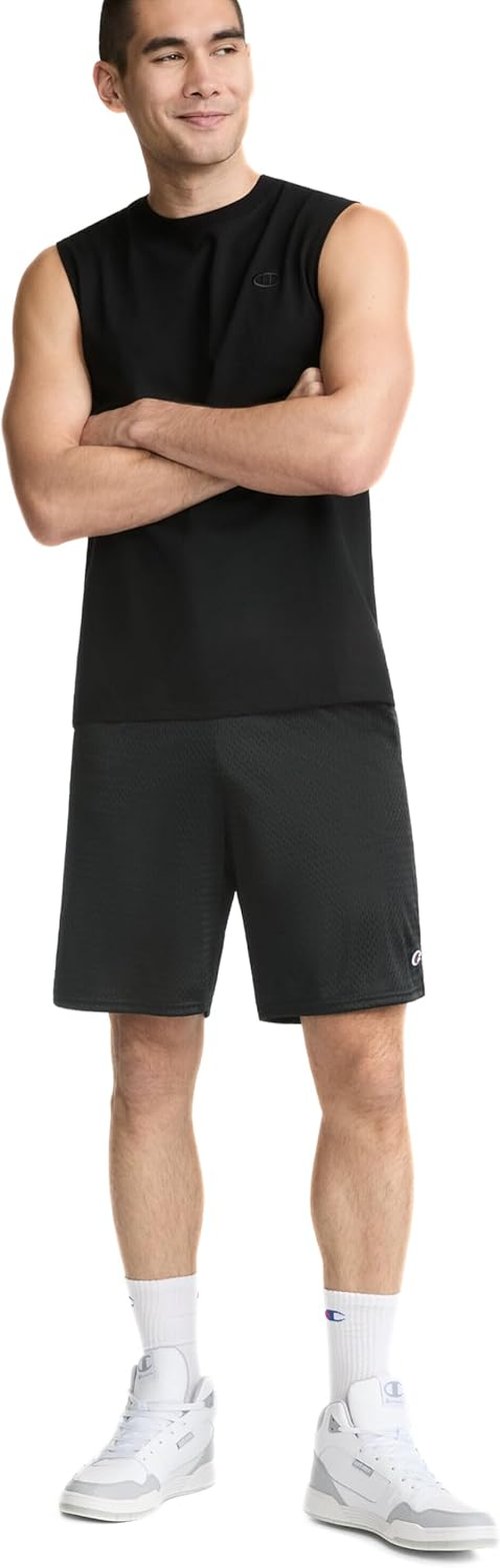 Champion Men's Muscle Tank - Classic Graphic Sleeveless Tee for Men | Regular & Big & Tall Sizes