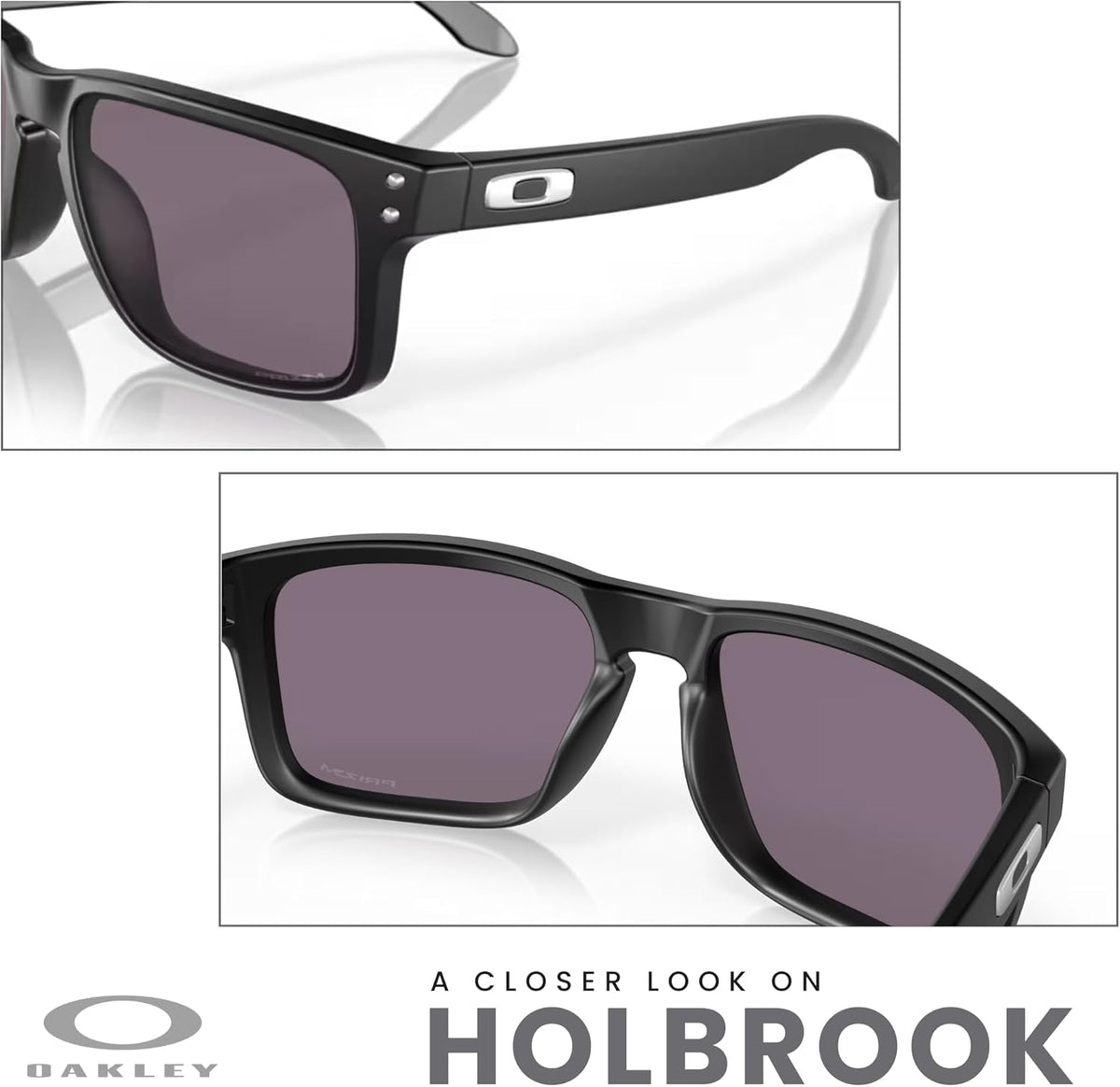 OAKLEY Holbrook OO9102 Square Sunglasses for Men+ Bundle Accessory Leash Kit, Microfiber Pouch